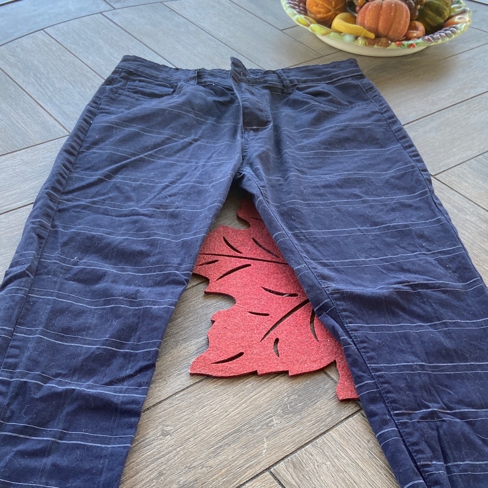 Navy Blue Casual Pants